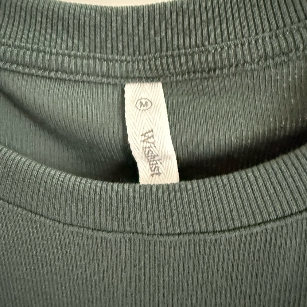 Wishlist Green Ribbed Dress - Picture 2 of 3